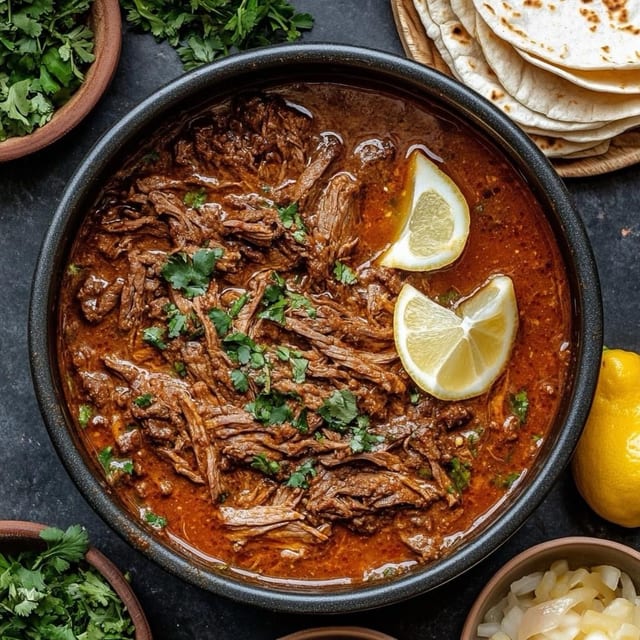 Consome Con Carne Birria.